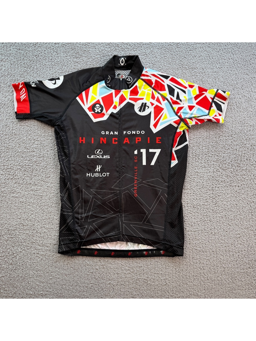 Hincapie Gran Fondo Cycling Jersey Men's S Race Bicycle Sponsor Jersey Hublot
